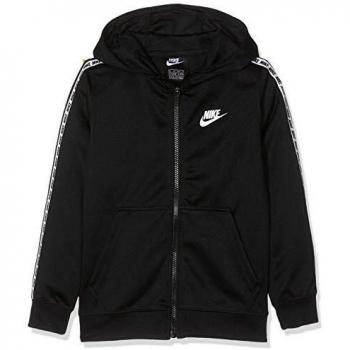 NIKE B NSW Repeat FZ Poly Sudadera, Niños, Negro