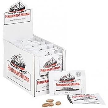 Caramelos Fisherman's Friend Original Extra Fuerte Eucalipto y Mentol - Paquete de 24 x 25g