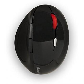 NGS EvoErgo Wireless Ergonomic Mouse - 2400 DPI, 5 Buttons, Black