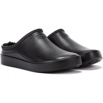 Hunter Bloom Insulated Black Clogs for Women