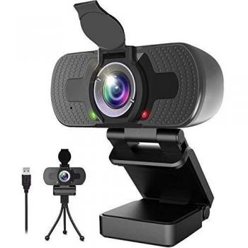 TAKRINK Webcam PC 1080P Webcam con micrófono USB Webcam de Ordenador Compatible con Windows Vista Mac OS Android e Linux para Video Conferencias en línea Cursos Juegos