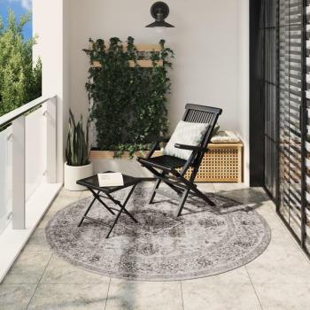 Alfombra Interior y Exterior Vintage Ø 200 cm Multicolor ARBIZU