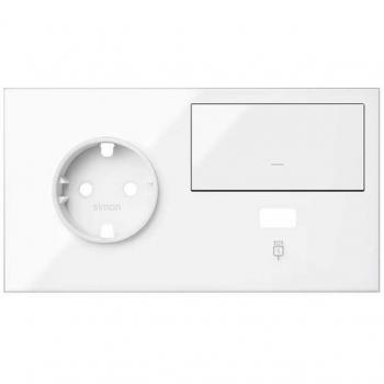 Kit Frontal 2 Elementos Base + USB + Tecla Blanca