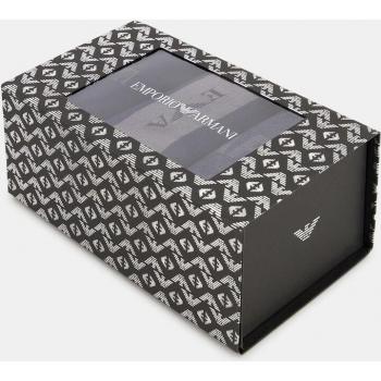 Pack de tres pares de calcetines de hombre Emporio Armani 302402 3F283 13949 antra rgh/mari/mari
