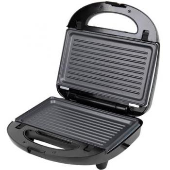 Sandwichera 3 en 1: grill, gofrera y sándwiches con placas intercambiables, revestimiento antiadherente, potencia de 750 W