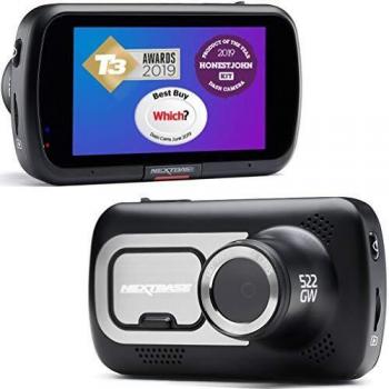 Cámara de salpicadero Nextbase 522GW, 1440p, Pantalla táctil de 3, WiFi, GPS, Bluetooth