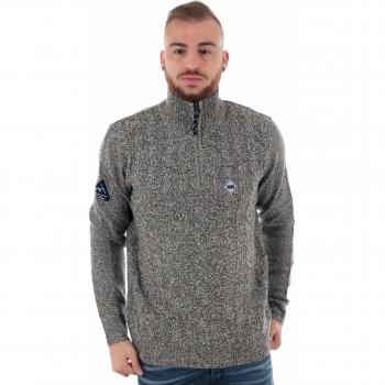 JACK & JONES Men's Jeffrey Pullover Grey in Size Large