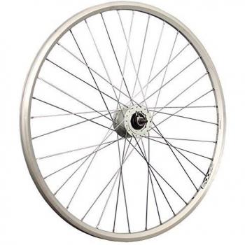 Rueda delantera de bicicleta 28 ZAC2000 con dinamo de buje y frenos de rodillo, color plata