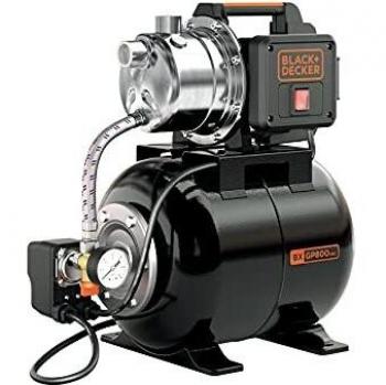 Bomba Autoaspirante Black+Decker BXGP800XBE con Caldera para Aguas Limpias (800 W, Caudal max. 3.500 l/h, Prevalencia max. 38 m)
