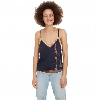 Desigual Tanque Mujer Small Azul