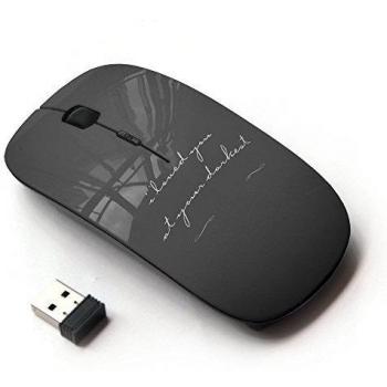 XP-Tech [ Ratón óptico 2.4G inalámbrico ] - Love Darkest Grey Text Couple Valentines Tragic