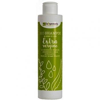 Bio Extra Virgin Shampoo with Flaxseed - Family Size - 100% Organic - La Saponaria