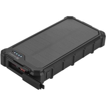 Powerbank Solar CampLED 10000 mAh (22.50 W, 37 Wh) Negra