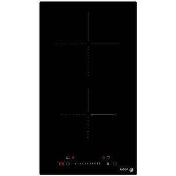 Placa Vitrocerámica Fagor FTV2522C Domino 29 cm, 2 Foyers HiLight, Potencia 3000 W, Color Negro