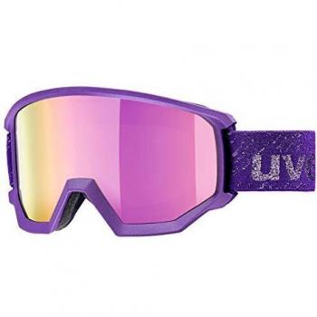 Uvex Athletic FM Gafas de esquí, Unisex Adulto, Violet Mate, Talla única