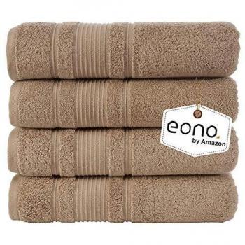 Eono by Amazon, Juego de 4 Piezas de Toallas de baño