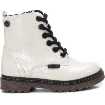 Botines Xti Kids 150254 Blanco con Cremallera y Detalles en Piel Vegana