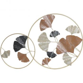 Fíjalo Decoración de Pared en Metal con Diseño de Hojas para Embellecer tu Hogar