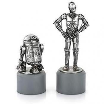 R2-D2 and C-3PO - Knight Star Wars Chess Pieces by Royal Selangor