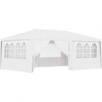 vidaXL Professional Party Tent with Side Walls 4x6 m White 90 g/m²