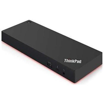 Docking Station Lenovo Thunderbolt 3 con 13 Puertos y Base para Portátil, Color Negro