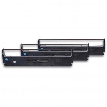 vhbw 3x cinta de tinta de nailon para su impresora matricial compatible con Epson LQ-200, LQ-300, LQ-350, LQ200, LQ300, LQ350