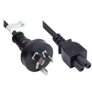 Cable de Alimentación Good Connections P8205-S018, Tipo I a C5, 1.8 m, Conector Australia, Color Negro