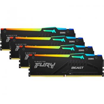 Kingston FURY Beast RGB DDR5 6000MHz 64GB 4x16GB CL40