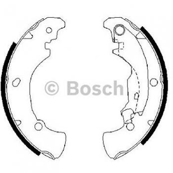 Juego de zapatas de freno BOSCH 0 986 487 560 para FIAT Marea Weekend y Brava 5 puertas