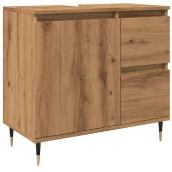 Armario de baño madera de ingeniería roble artisan 65x33x60 cm