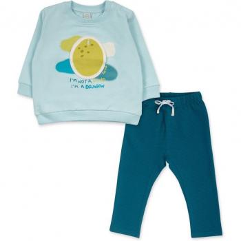 Conjunto de bebé niño Tuc Tuc Dragon Finder - Sudadera con dibujo frontal y pantalón