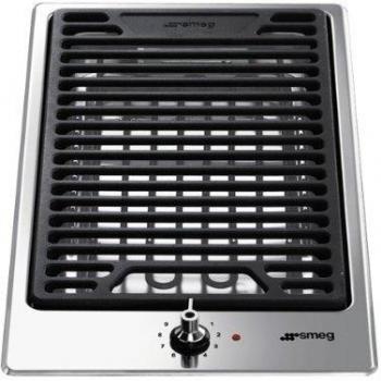 Smeg - Barbacoa Modular Pgf30B, 1800W, Cuba Agua, Inox