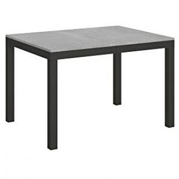 Mesa extensible Everyday Evolution 90x120/224 cm Cemento con estructura Antracita