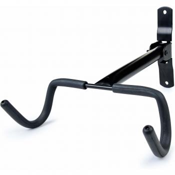 Charles daily soporte bicicletas pared plegable colgador de bici para pared con proteccion del cuadro ganchos para colgar bicicletas negro
