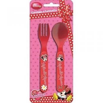 Set de cubiertos de plastico de Minnie
