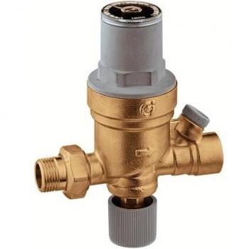 Grupo de llenado automático preajustable Caleffi 553540-1/2 con conexión manómetro 1/4 F anticalcáreo