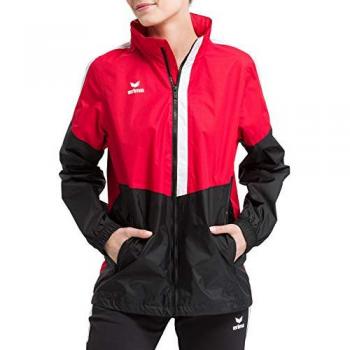 Erima Squad All-Weather Jacket Unisex with Hood - Red - 3XL
