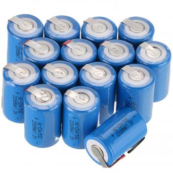 Baterías recargables Anmas Box NiCd 4/5, SudC, 1,2 V, 2200 mAh, con pestaña, en paquete de 6, 10, 12 o 15 piezas