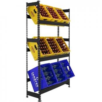 Botellero SIMONBOTTLE 3 - Estante para Bebidas Antracita 100x30x180 cm