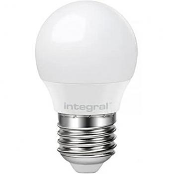 Tamaño pequeño Integral LED E27 rosca Edison 3,5 W luz blanca cálida esmerilado intensidad no regulable