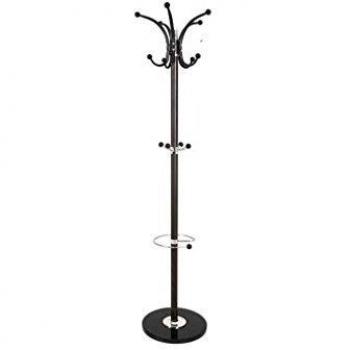 Haku Möbel 88892 Perchero de Pared de Cromo-Acero bañado en/mármol 171 cm marrón Oscuro