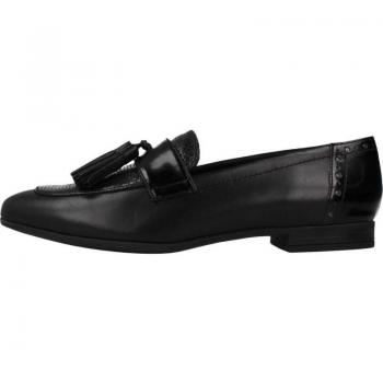 Mocasines de Mujer Geox D Marlyna Negro, cómodos, con diseño elegante, suela de goma antideslizante, material exterior de piel, plantilla acolchada para mayor confort