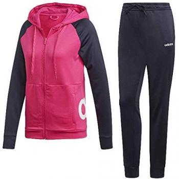 adidas WTS Lin FT Hood Chándal, Mujer, magrea/Tinley/Blanco, XS