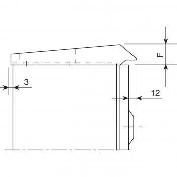 Schneider Electric NSYTJ4020 Tejadillo 400 x 200 mm para Armario