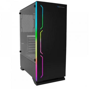 Deep Gaming A232 RGB Midi Tower Cristal Templado USB 3.0 Negra ATX Sin Fuente de Poder