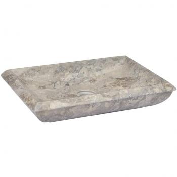 Lavabo gris mármol 50x35x10 cm