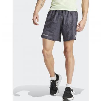 Camiseta de running adidas Ultimate Allover Print para hombre en color gris