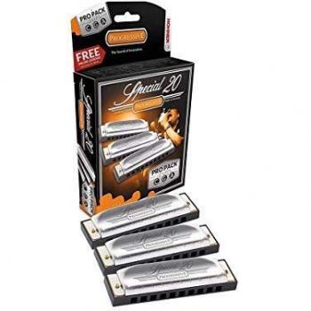 Hohner Special 20 Pro Pack Diatonic Harmonicas Set (Keys of C, G, A)