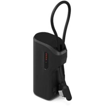 Powerbank Cygnett Thumboost 5000 mAh con Cable USB-C Semi-Integrado Negro (20W)