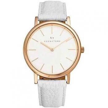 Sognatore Pure White Rose Gold Ladies Watch / Mens Watch